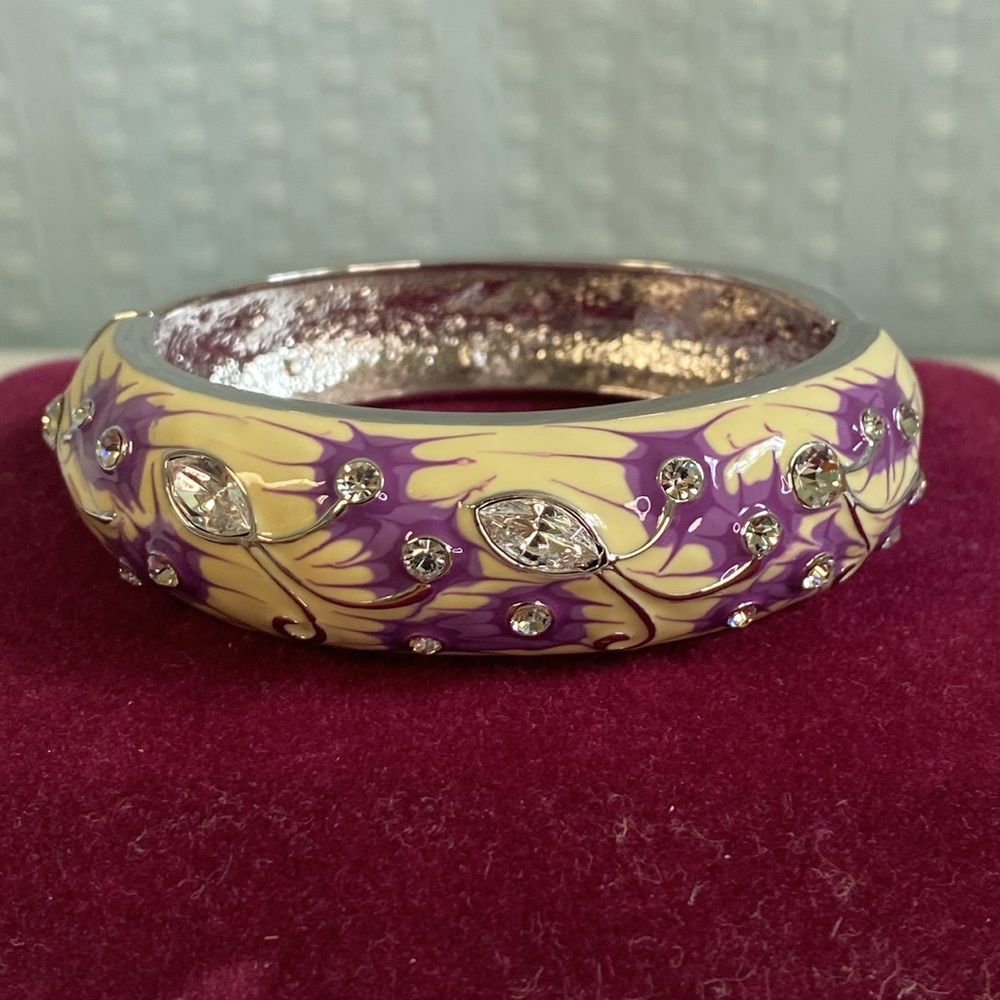 JACQUELINE KENNEDY CAMROSE & KROSS Purple with Swarovski Bracelet - Picture 3 of 17